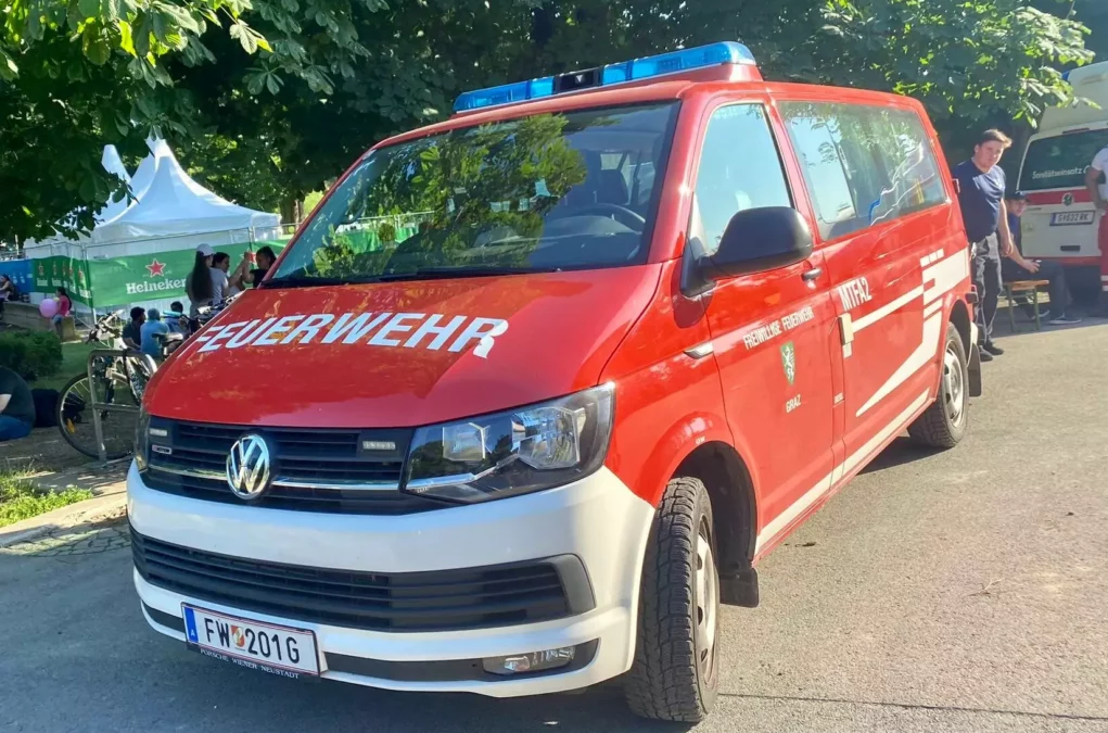 Symbolfoto zu einem Beitrag von 5min.at: Eine Grazer Feuerwehr ist im Einsatz