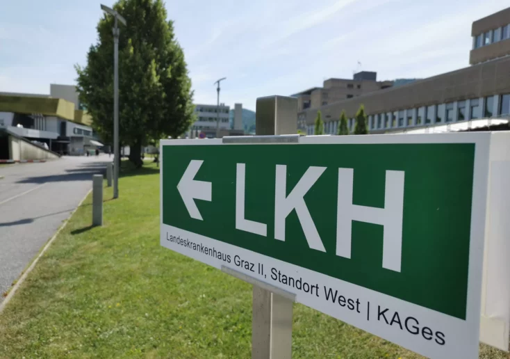 Symbolfoto zu einem Beitrag von 5min.at: Das LKH Graz II West in der Steiermark.