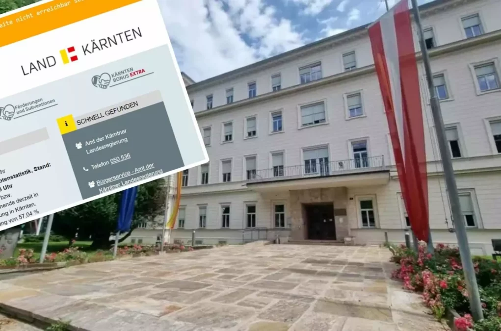 Landes-Homepage am Montag „vorübergehend nicht erreichbar“