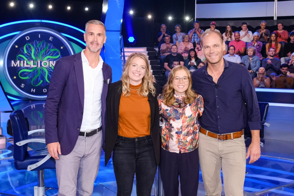 Ein Foto auf 5min.at zeigt die Promi-Sportler Mona Mitterwallner, Stefan Maierhofer, Katrin Beierl und Michael Walchhofer.