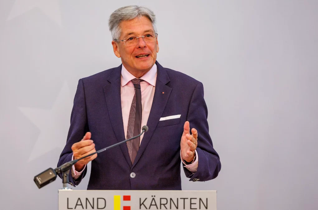 Ein Symbolfoto auf 5min.at zeigt den Kärntner Landeshauptmann Peter Kaiser.