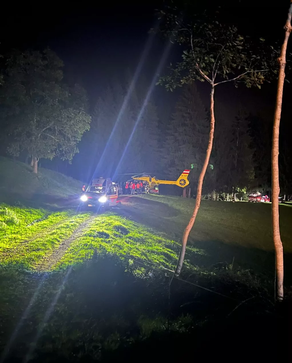 Bild auf 5min.at zeigt die Bergrettung Deutschlandsberg bei einem Einsatz.