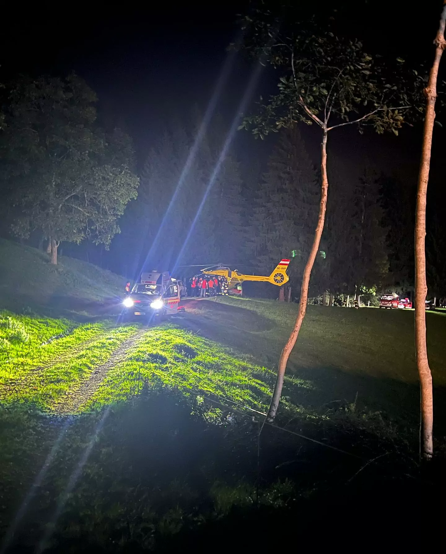 Bild auf 5min.at zeigt die Bergrettung Deutschlandsberg bei einem Einsatz.