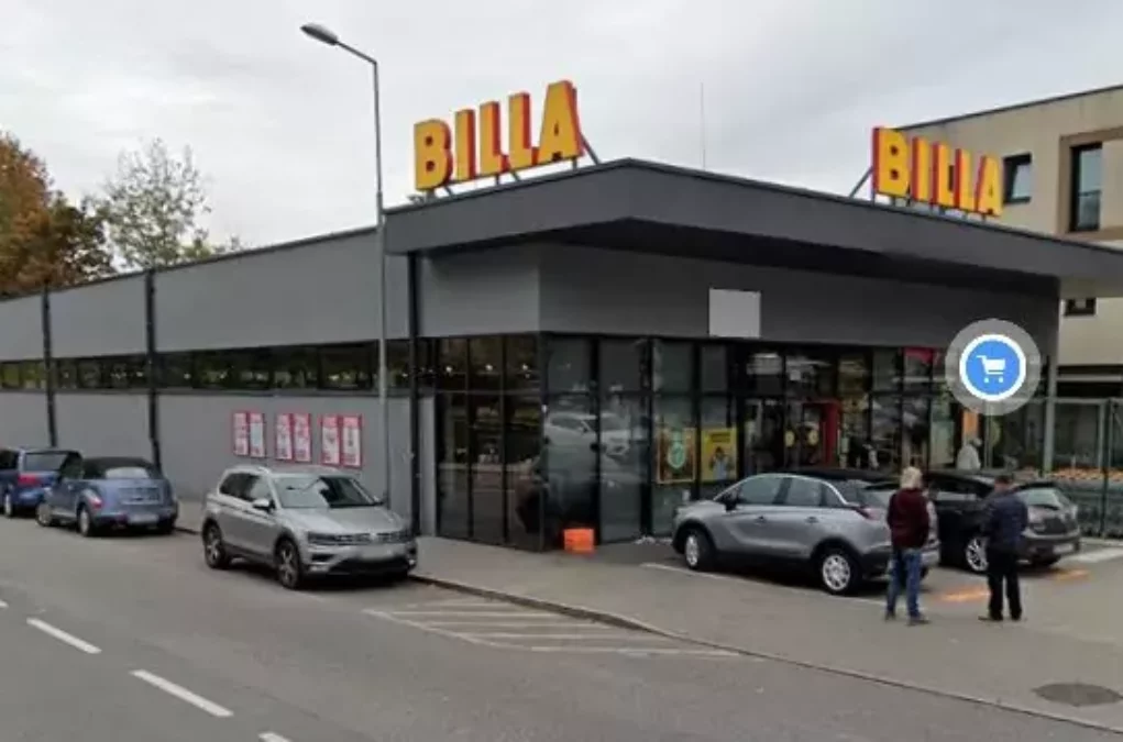 Foto in Beitrag von 5min.at: Zu sehen ist ein Billa-Markt in Klagenfurt.