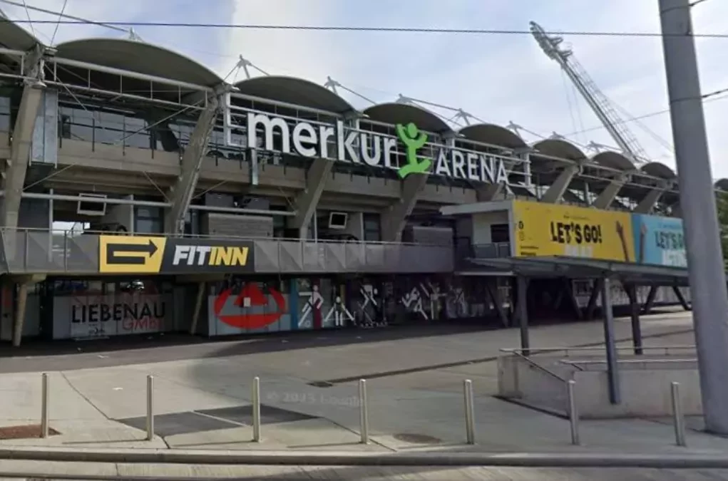 Foto in Beitrag von 5min.at: Zu sehen ist die Merkur Arena in Graz.