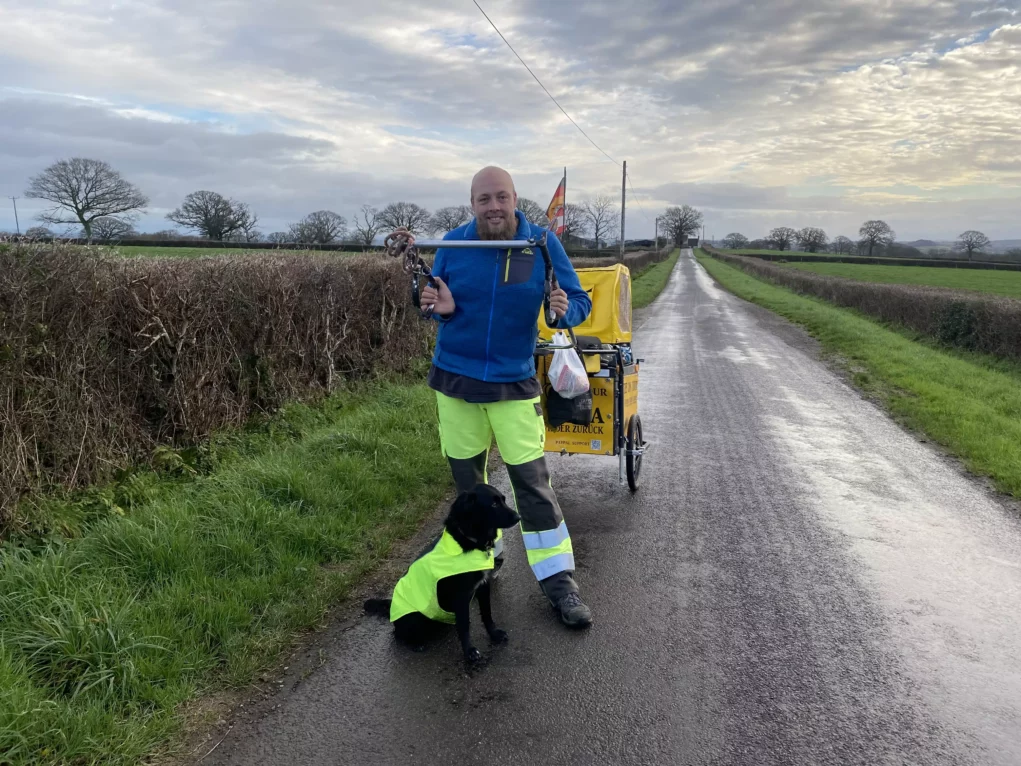 Zu Fu&szlig; durch Europa: &bdquo;M&uuml;tze&ldquo; marschierte bis nach Villach