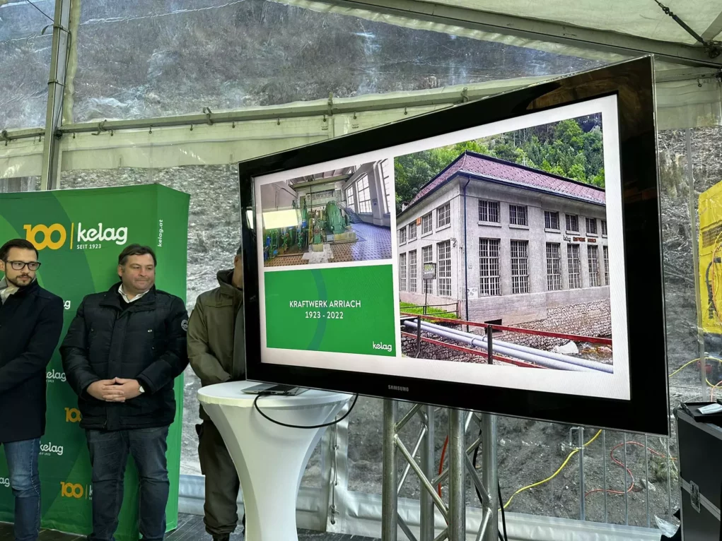 Spatenstich: Zerst&ouml;rtes Kraftwerk in Arriach wird jetzt wiederaufgebaut