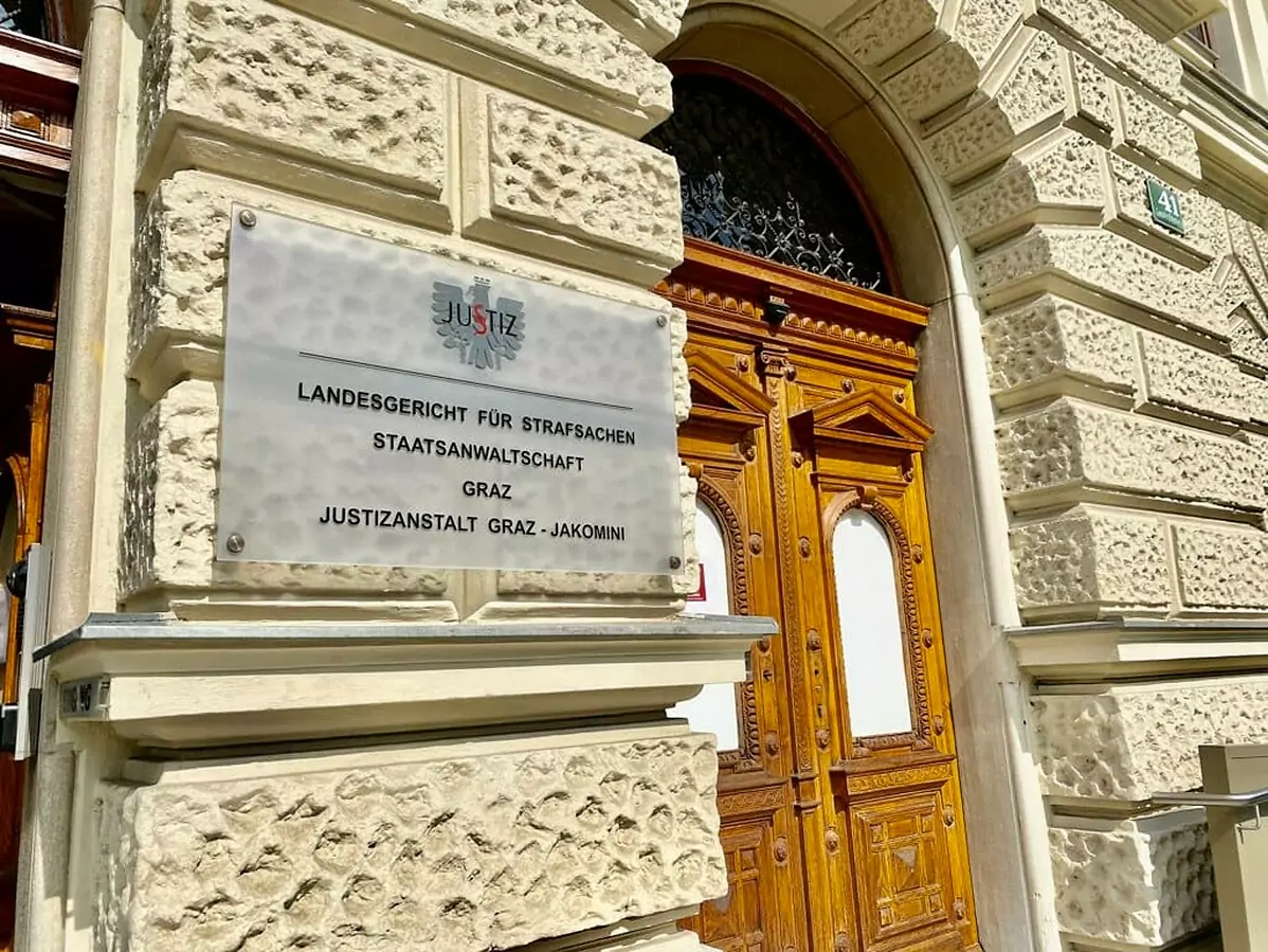 Bild auf 5min.at zeigt das Gerichtsgebäude in Graz.