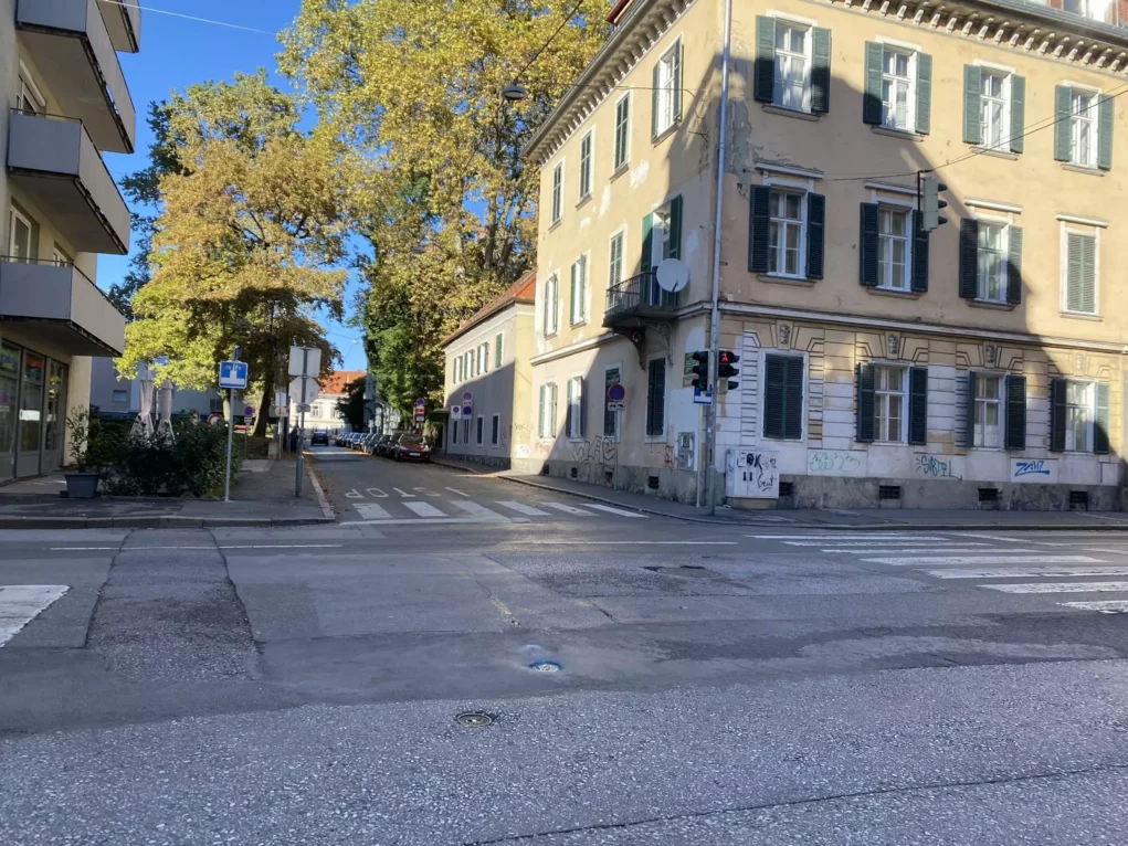 Bild auf 5min.at zeigt die Grazer Elisabethstraße.