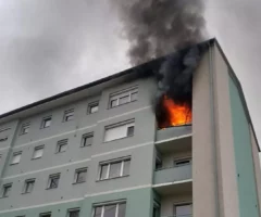 Foto auf 5min.at zeigt einen Wohnungsbrand in Graz