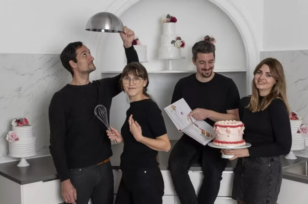 Foto auf 5min.at zeigt das Team der Auftragsbäckerei "Oh la la".