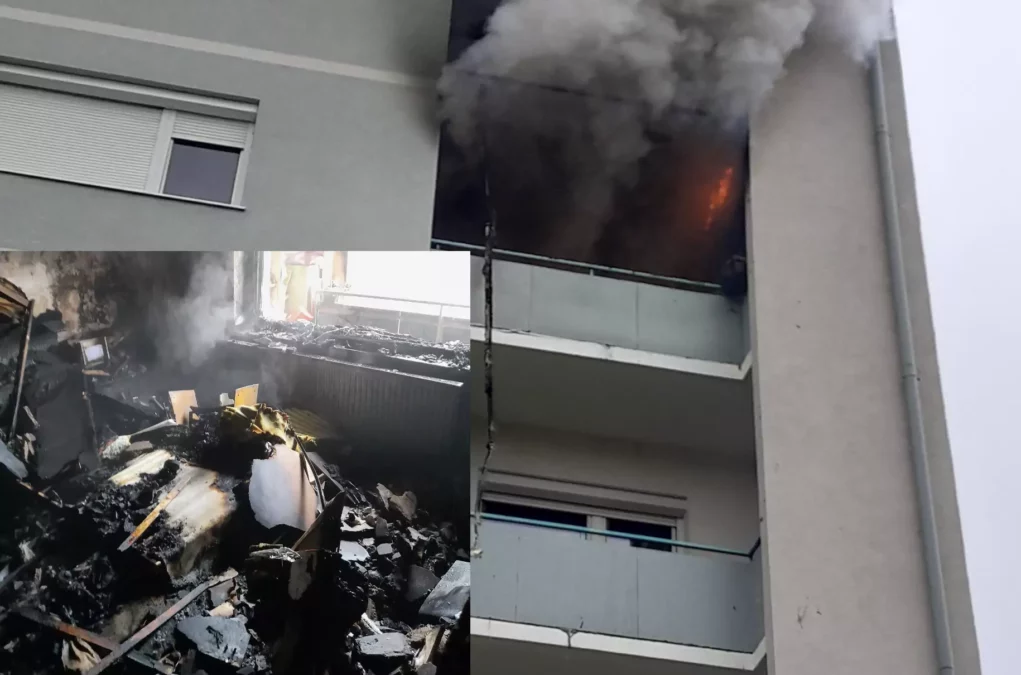 Foto auf 5min.at zeigt einen Wohnungsbrand in Graz