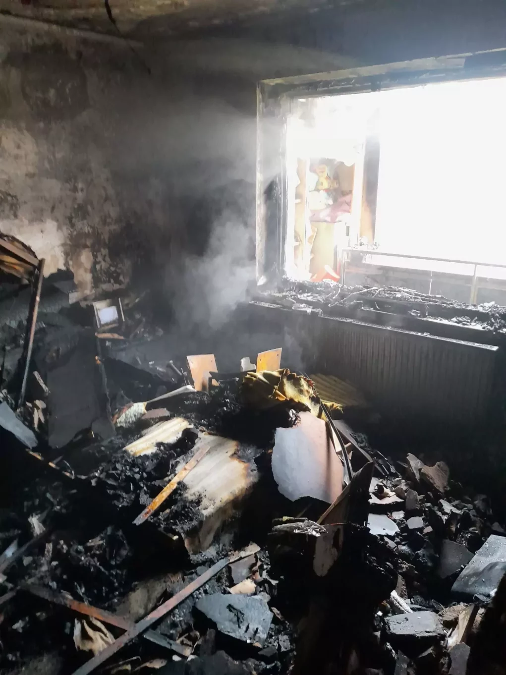 Foto auf 5min.at zeigt einen Wohnungsbrand in Graz