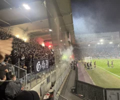 Symbolfoto auf 5min.at zeigt den Fanclub des SK Sturm Graz.