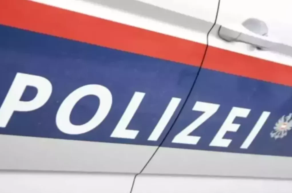 Foto in Beitrag von 5min.at: Zu sehen ist ein Polizeiauto von der Seite.