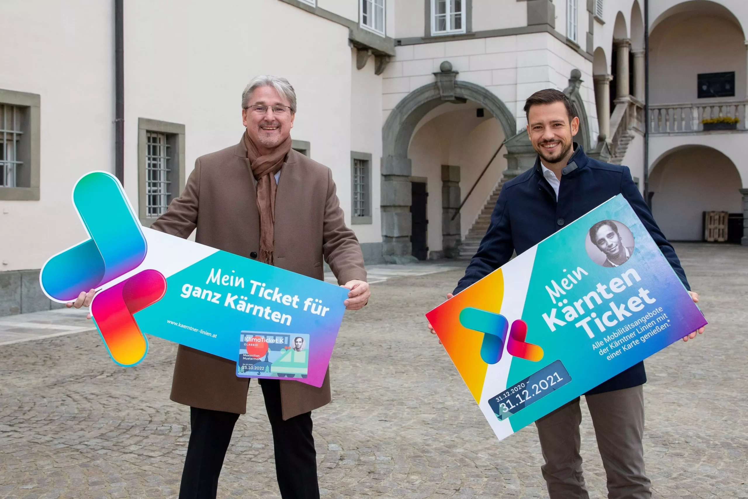 Das Bild auf 5min.at zeigt: Mobilitätslandesrat Sebastian Schuschnig und Christian Struger.