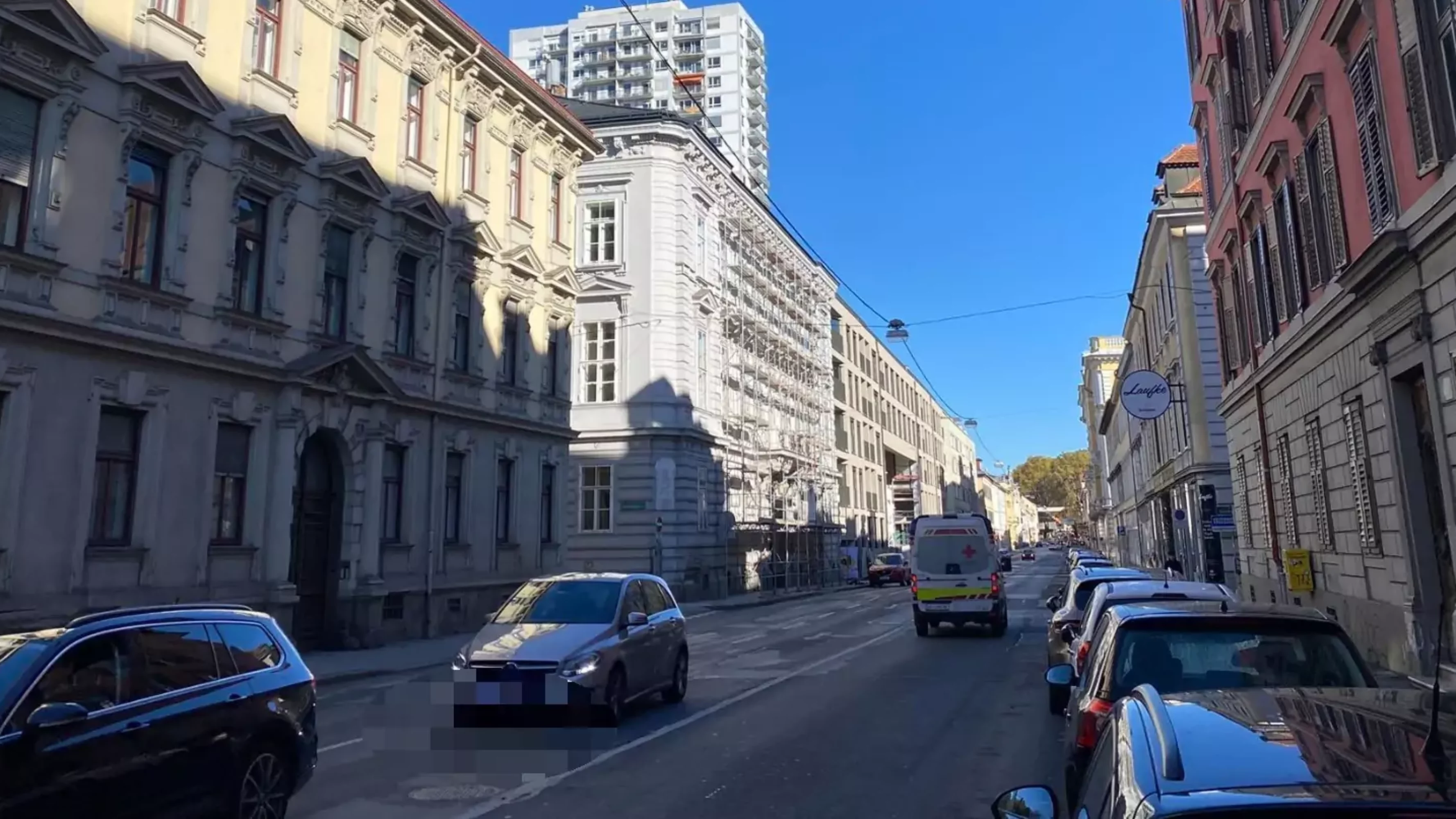 Bild auf 5min.at zeigt die Grazer Elisabethstraße.