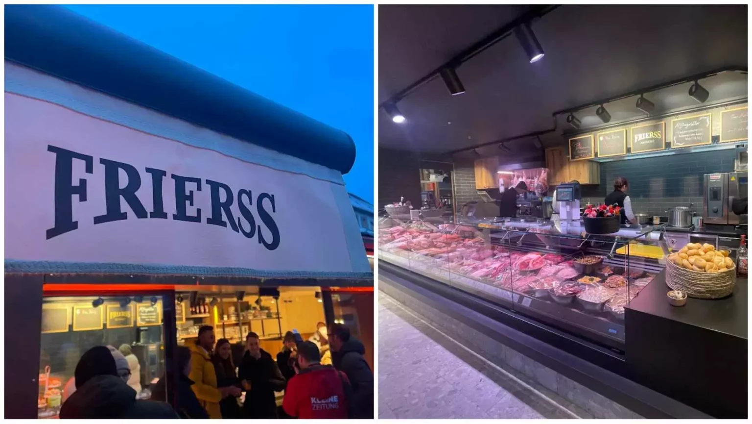 Foto in Beitrag von 5min.at: Zu sehen ist das neue Frierss am Benediktinermarkt in einer Fotomontage.