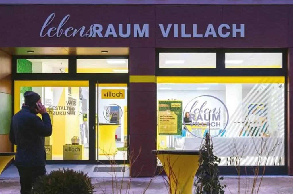 Das Bild auf 5min.at zeigt die neue Denkwerkstatt "Lebensraum" in Villach