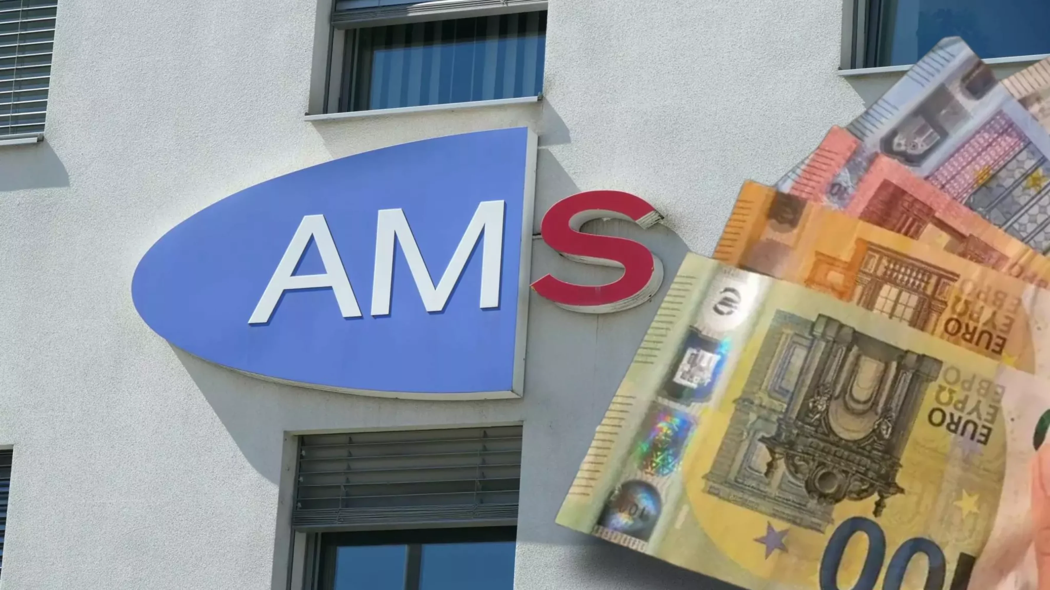Bild auf 5min.at zeigt das AMS und Geld