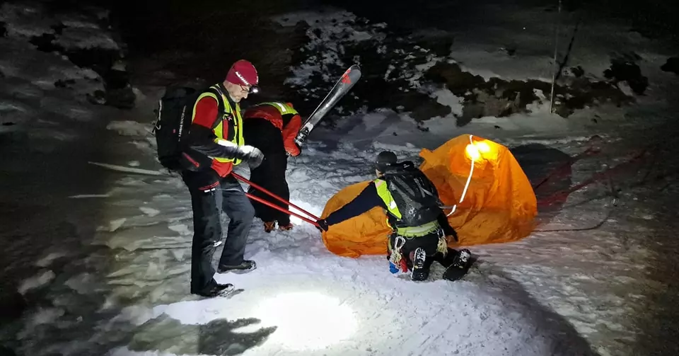 Bergretter am Dobratsch im Einsatz: Skitourengeher (22) setzte Notruf ab