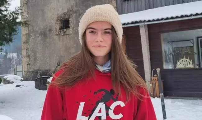 Foto in Beitrag von 5min.at: Zu sehen ist Vanessa Stessl vom LAC Klagenfurt.