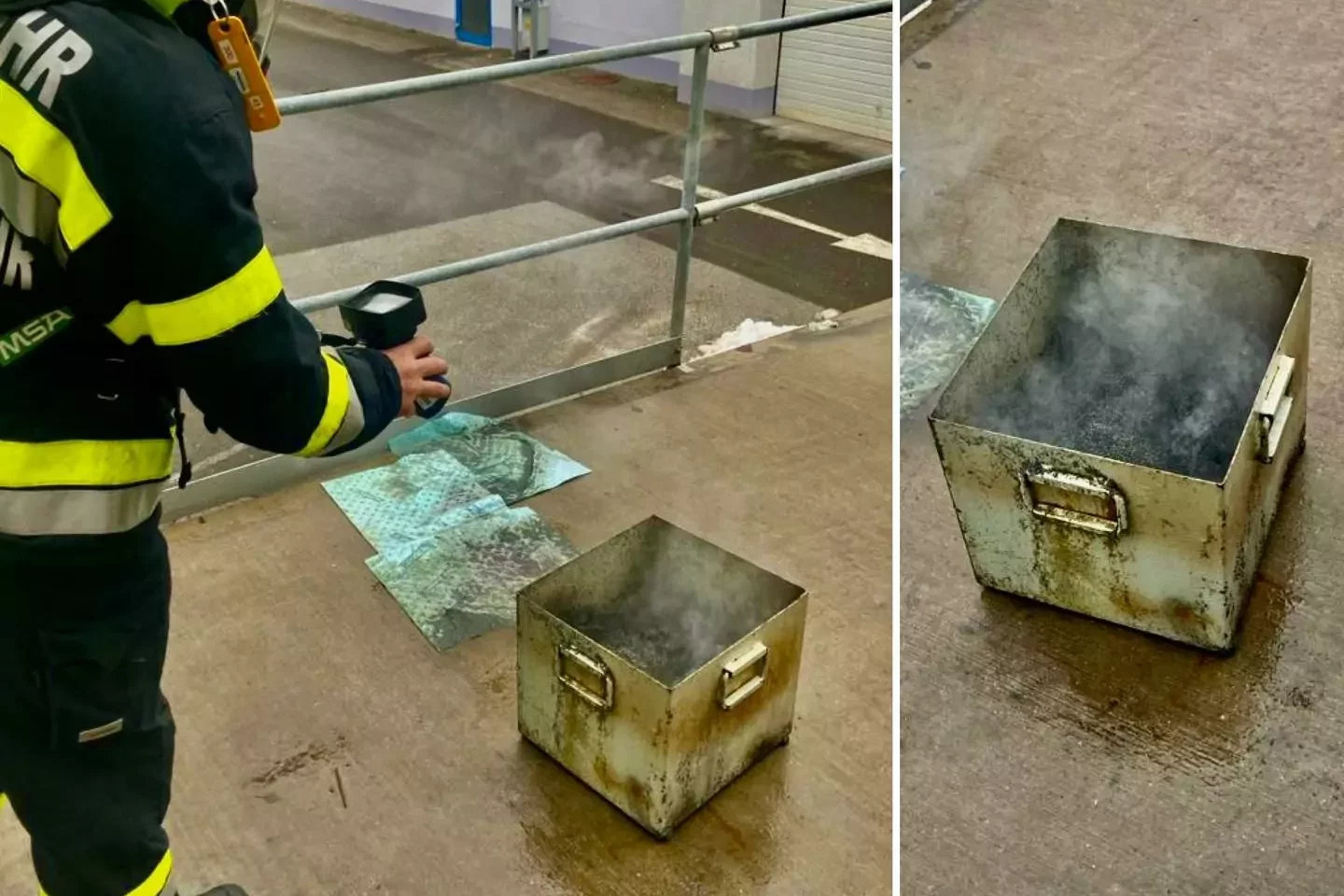 Mitarbeiter verhindern Großbrand in Produktionshalle: 300.000 € gerettet