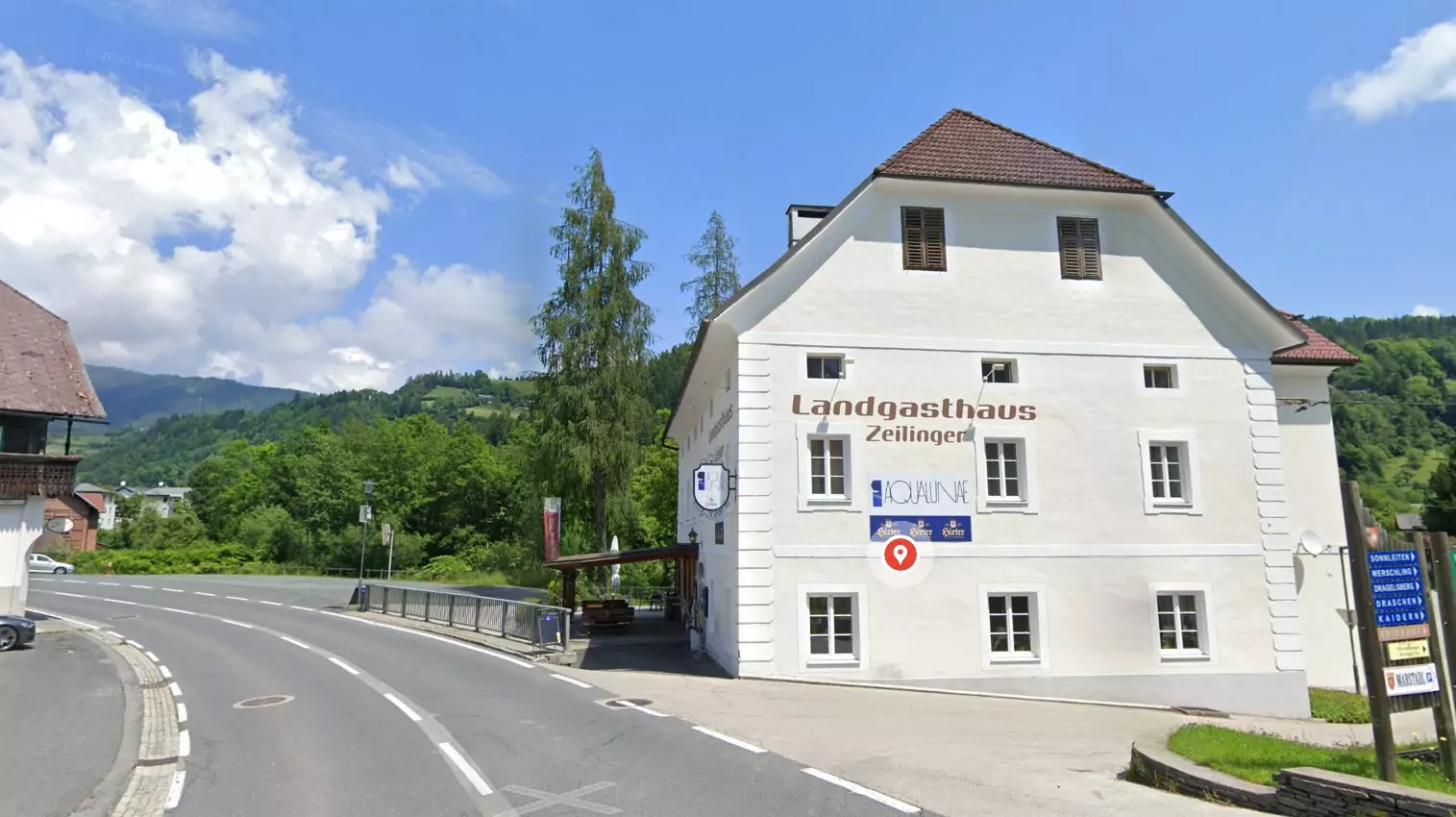 Ein Bild auf 5min.at zeigt das Landgasthaus Zeilinger in Himmelberg.
