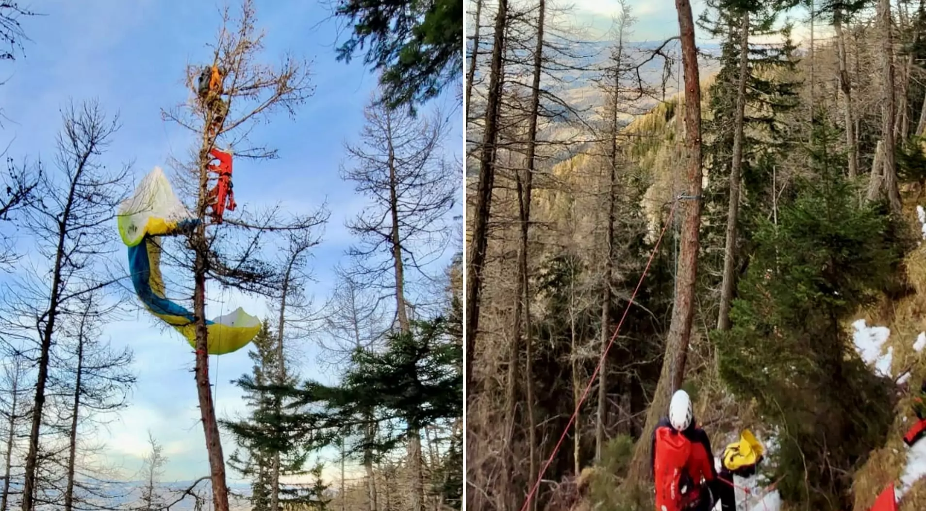 Ein Bild zeigt den Einsatz der Bergrettung Steiermark am Schöckl