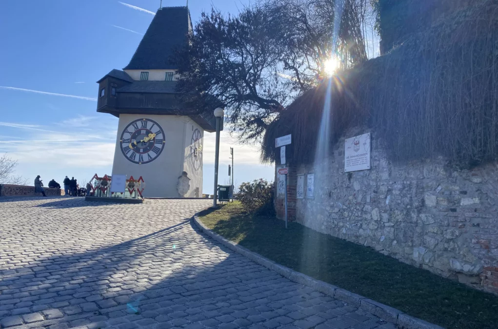 Bild auf 5min.at zeigt den Grazer Schlossberg.