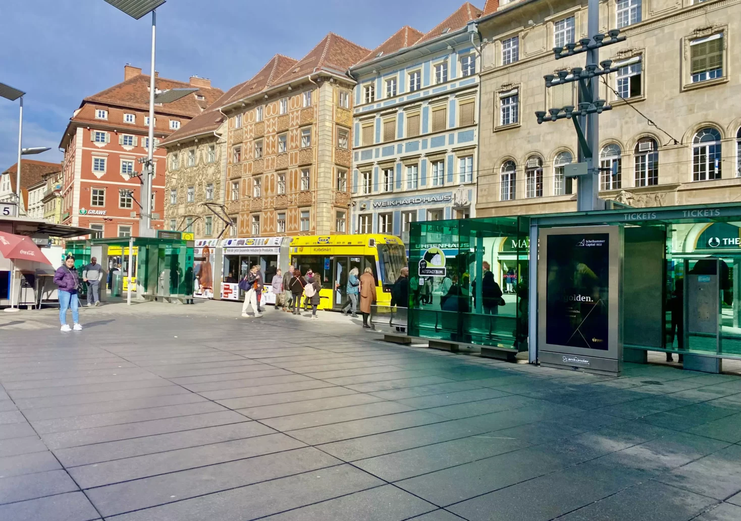 Bild auf 5min.at zeigt den Grazer Hauptplatz.