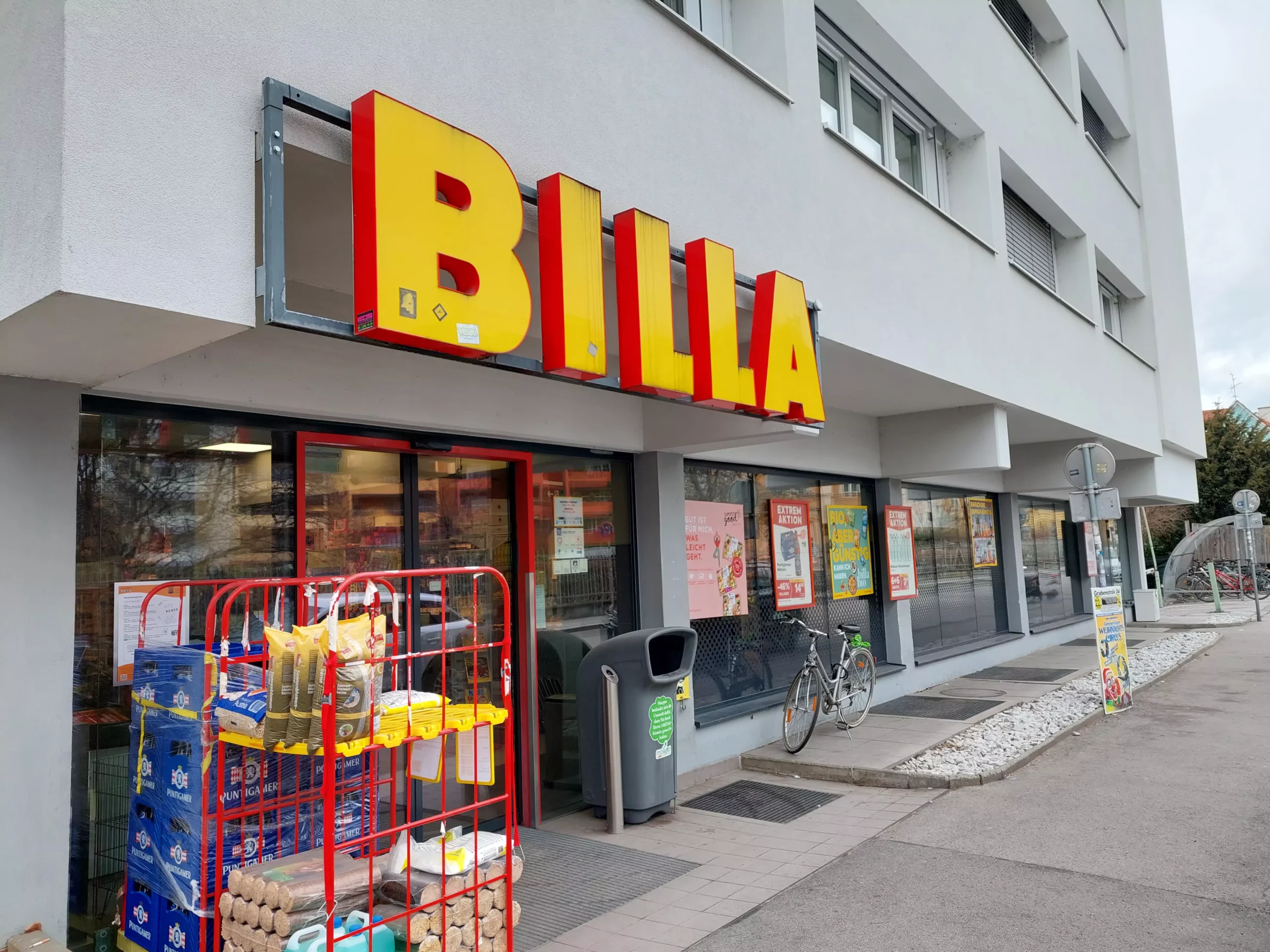 Foto auf 5min.at zeigt die Billa-Filiale in der Körblergasse Graz.