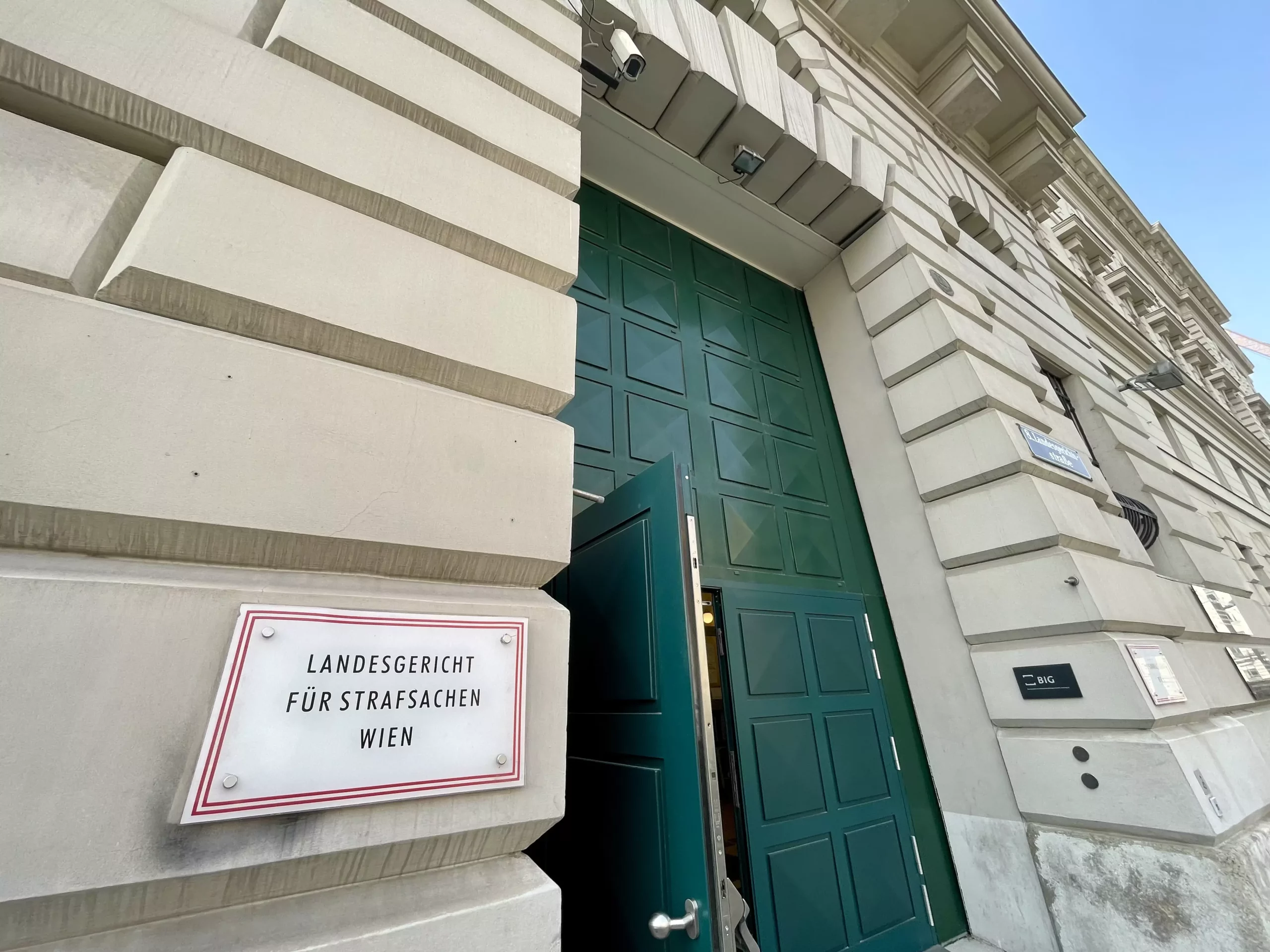 Bild auf 5min.at zeigt das Landesgericht für Strafsachen in Wien.