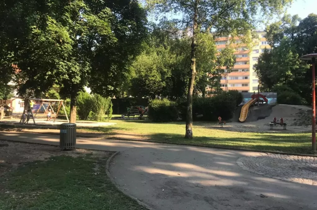 Bild auf 5min.at zeigt den Grazer Volksgarten.