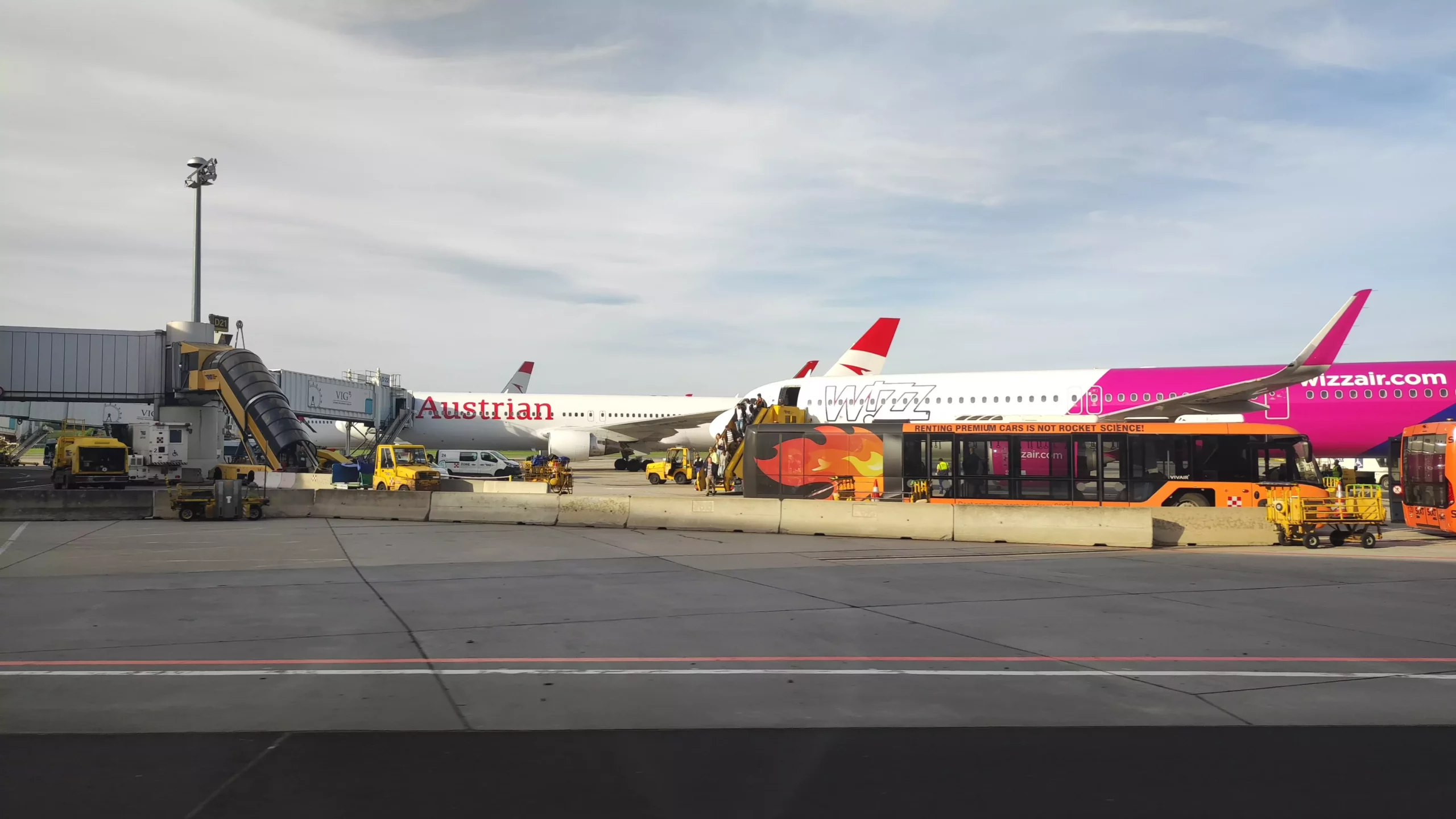 Bild auf 5min.at zeigt den Flughafen Wien.