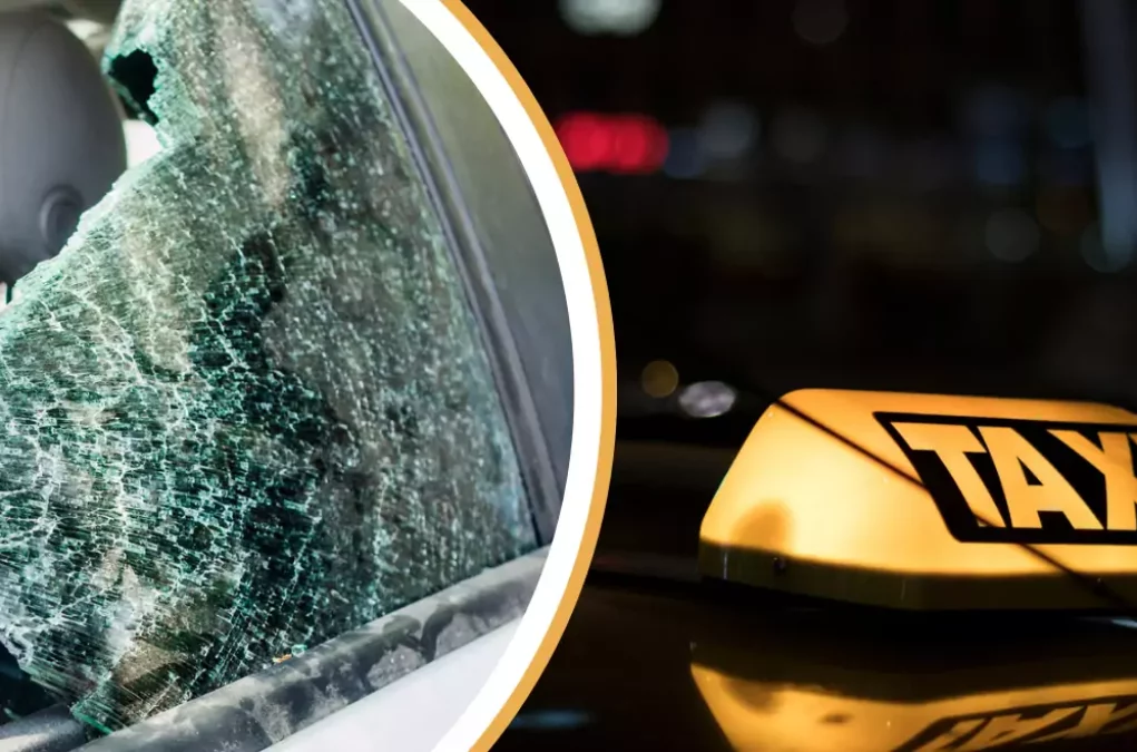 Unbekannte schlagen die Scheiben von Salzburger Taxis ein