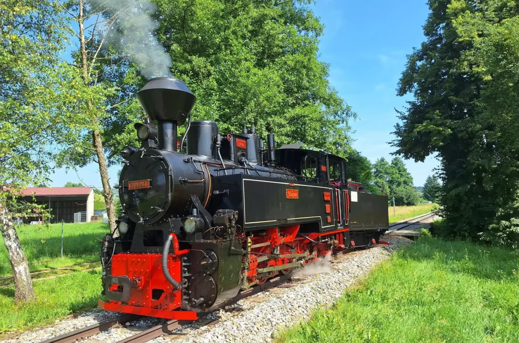 Das Bild auf 5min.at zeigt den Flascherlzug Stainz.