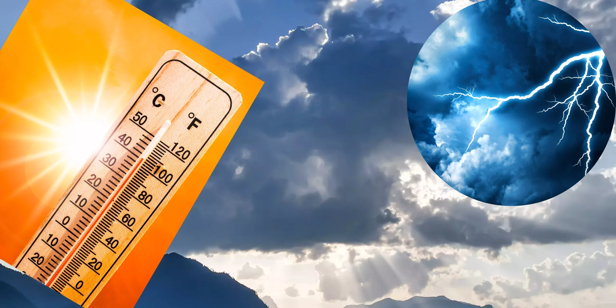 Auf dem Bild bei 5min sieht man eine Wolke vor der Sonne in der Mitte, links ein heißes Thermometer und rechts oben eine Gewitterwolke
