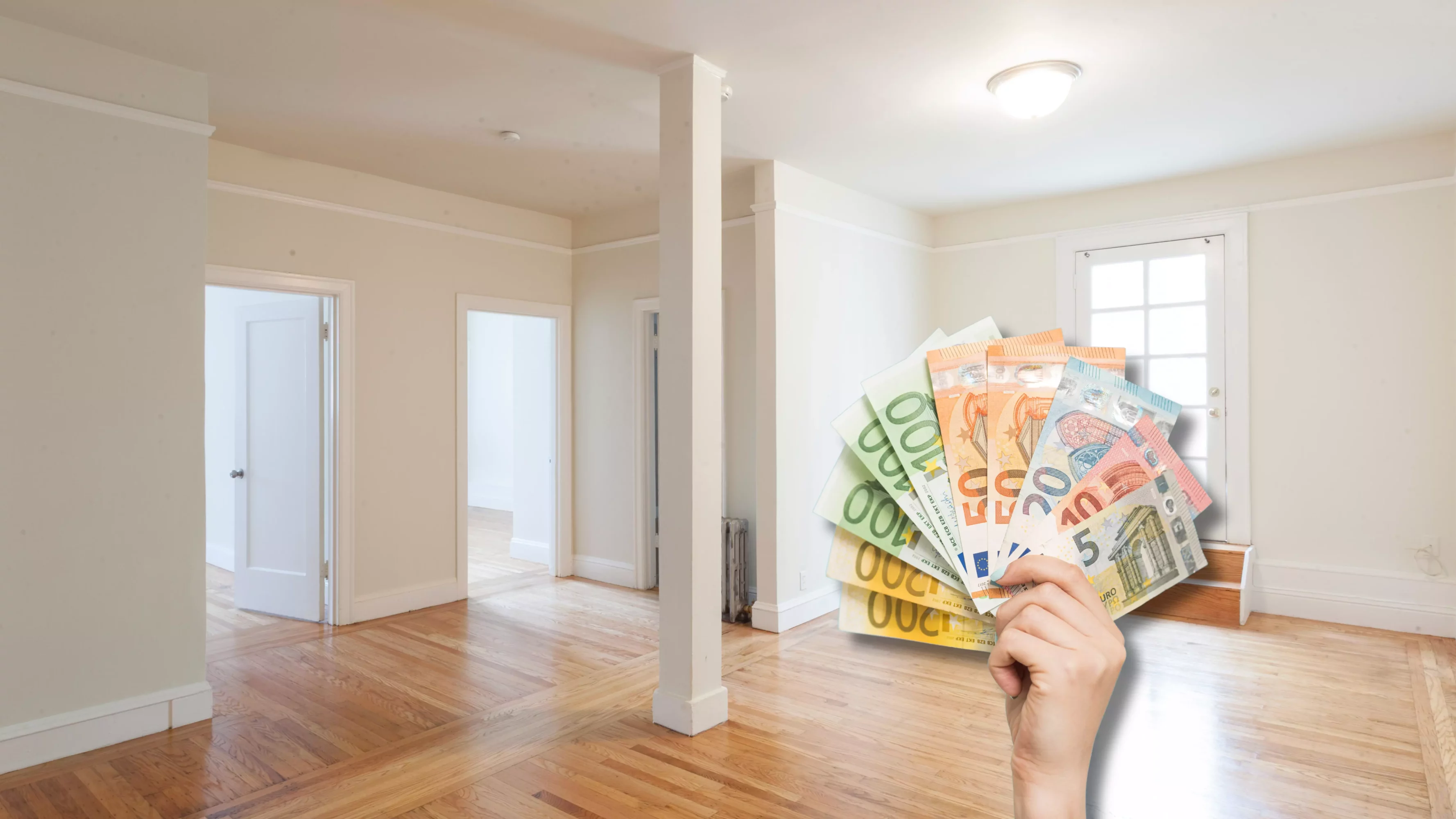 Bild auf 5min.at zeigt eine Wohnung und Geld.