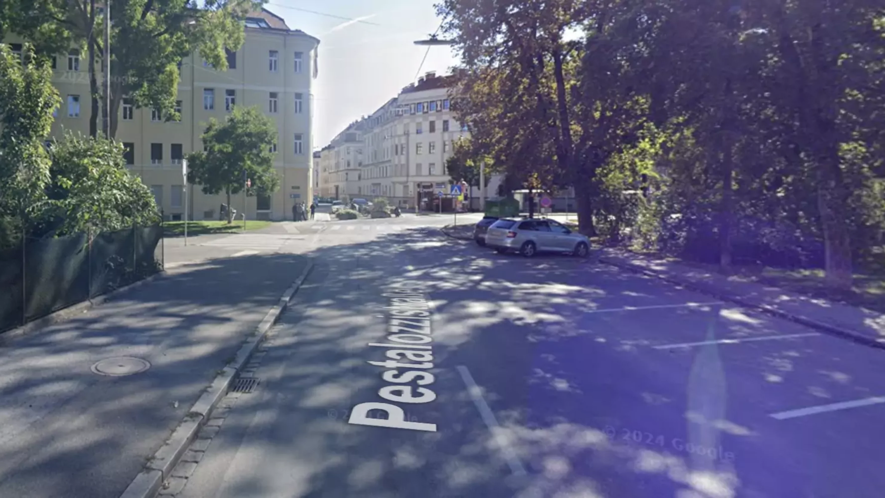 Foto auf 5min.at zeigt die Pestalozzistraße in Graz