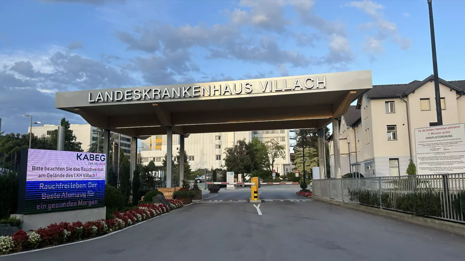 Ein Bild auf 5min.at zeigt das Landeskrankenhaus Villach.