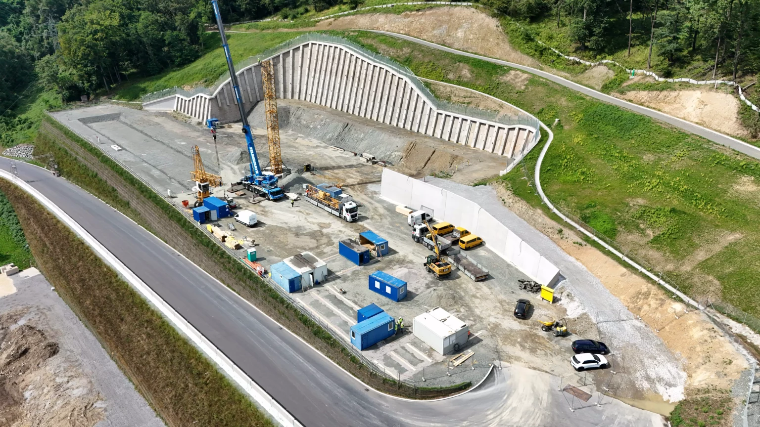 Das Bild auf 5min.at zeigt den Baustart des Umspannwerkes Leoben.