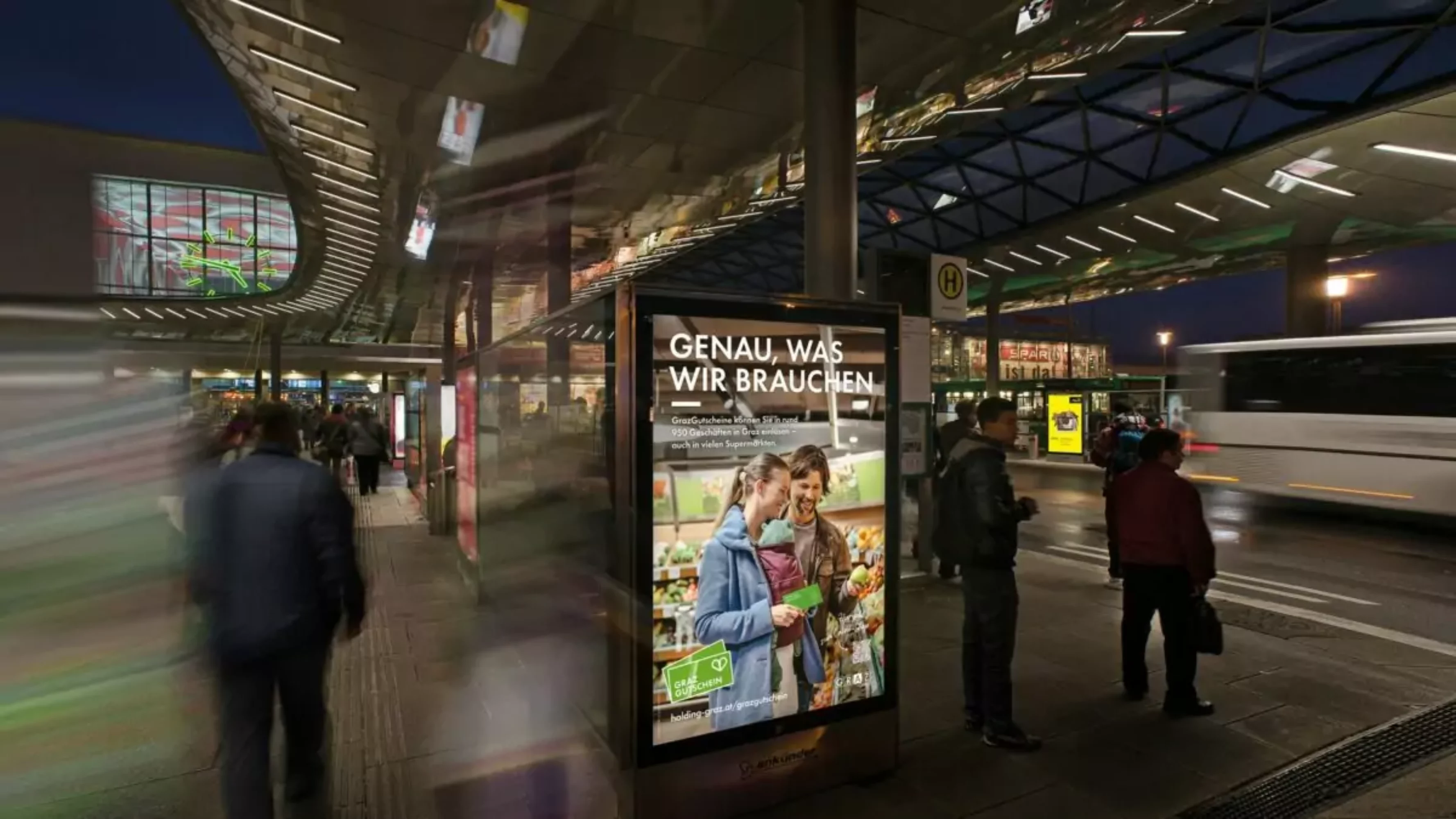Das Bild auf 5min.at zeigt eine Holding Graz Kampagne.