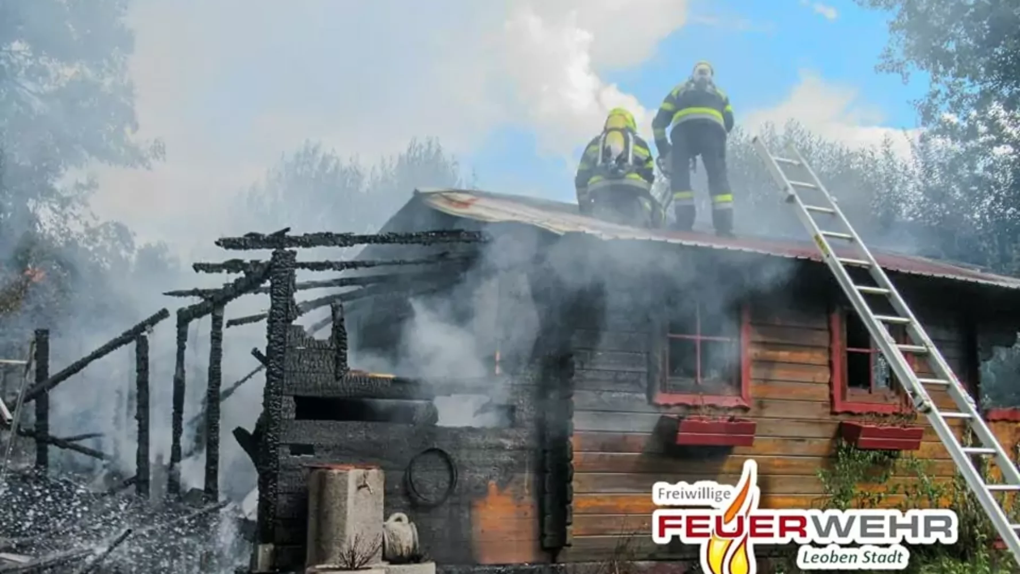 Das Bild auf 5min.at zeigt einen Brand.