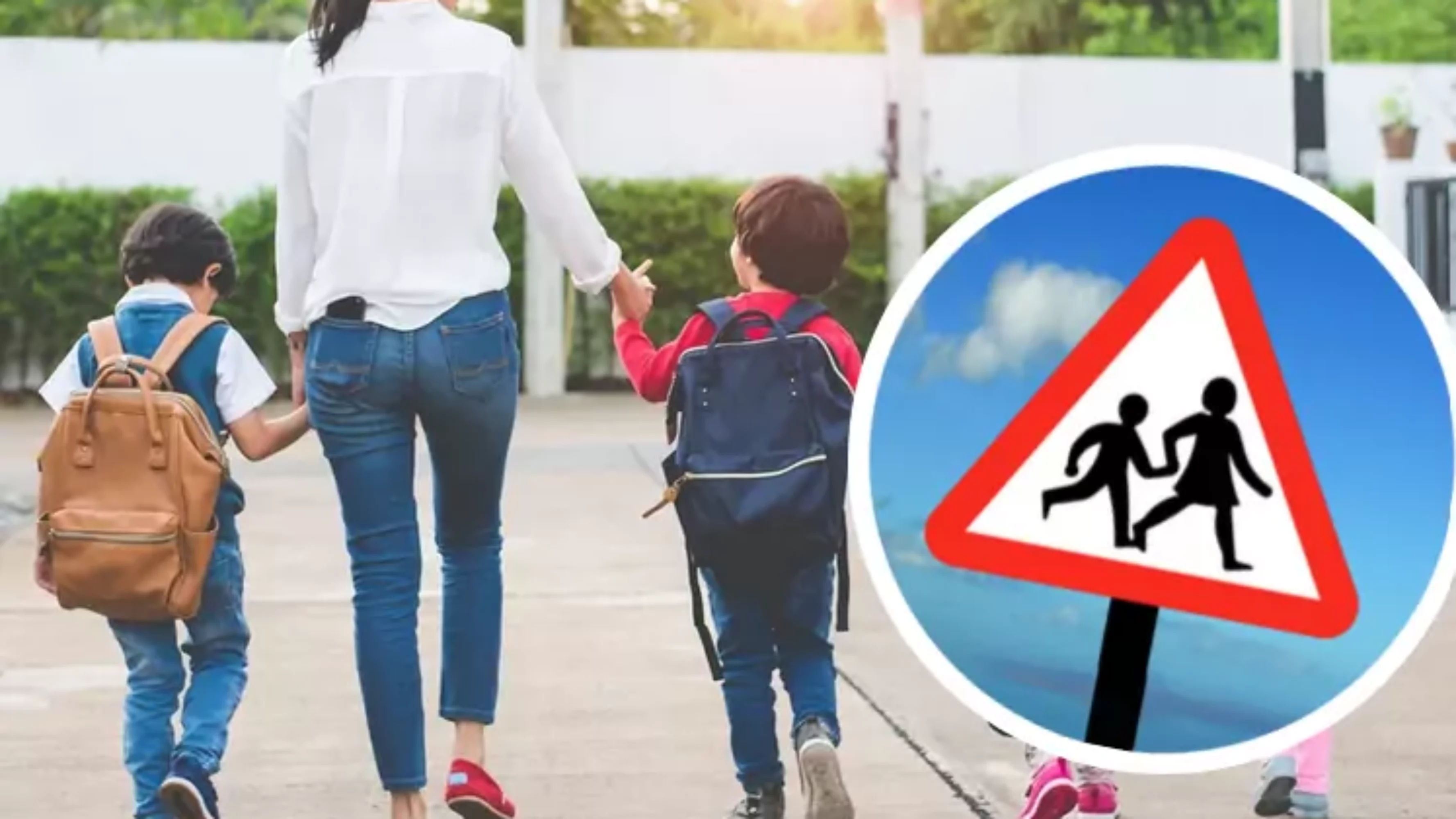 Das Bild auf 5min.at zeigt Kinder auf dem Schulweg.