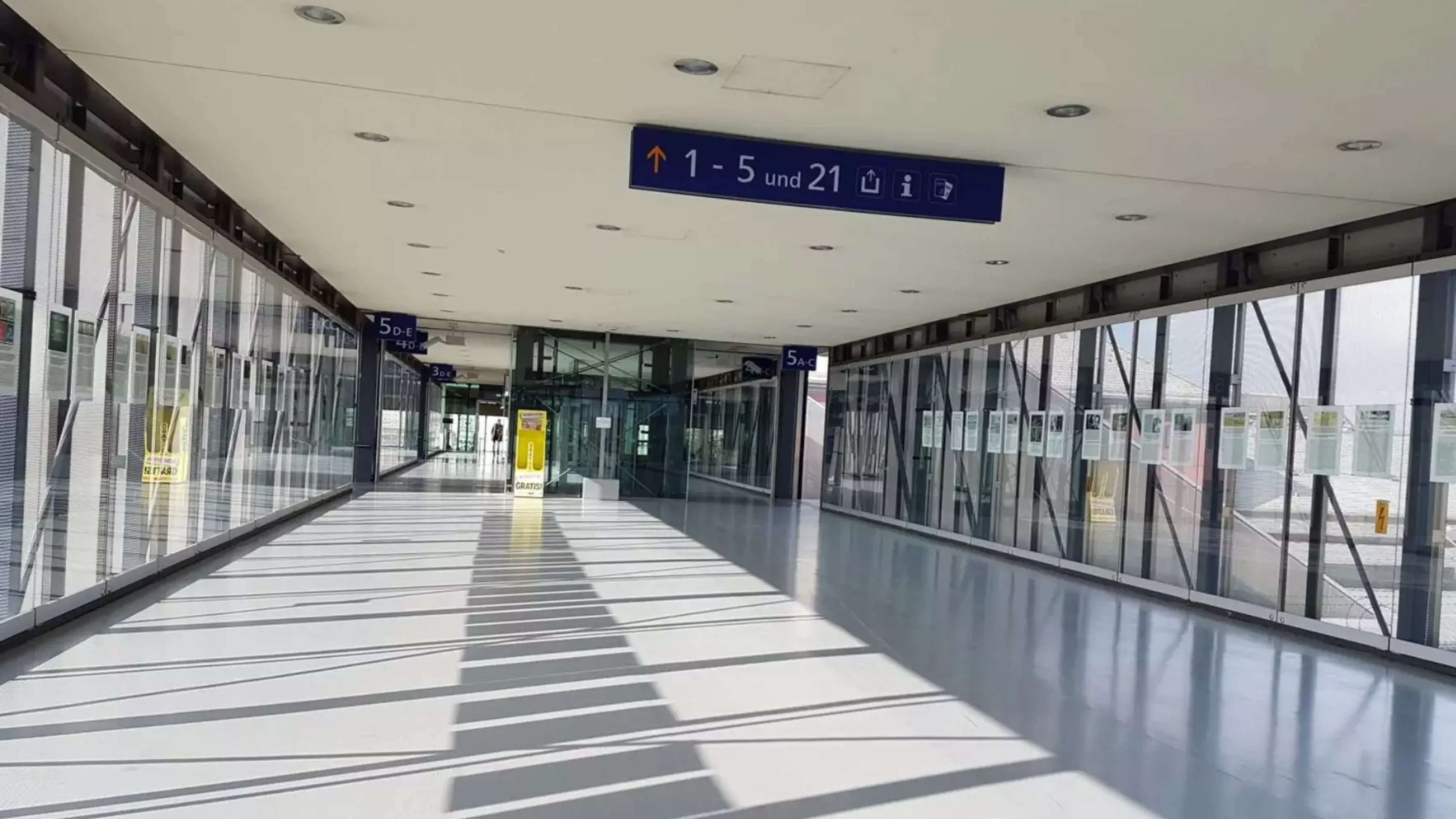 Ein Bild auf 5min.at zeigt den Hauptbahnhof in Klagenfurt.