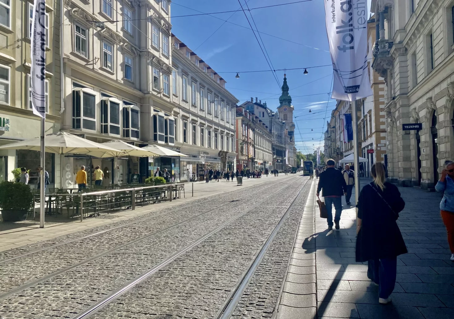 Bild auf 5min.at zeigt die Grazer Herrengasse.