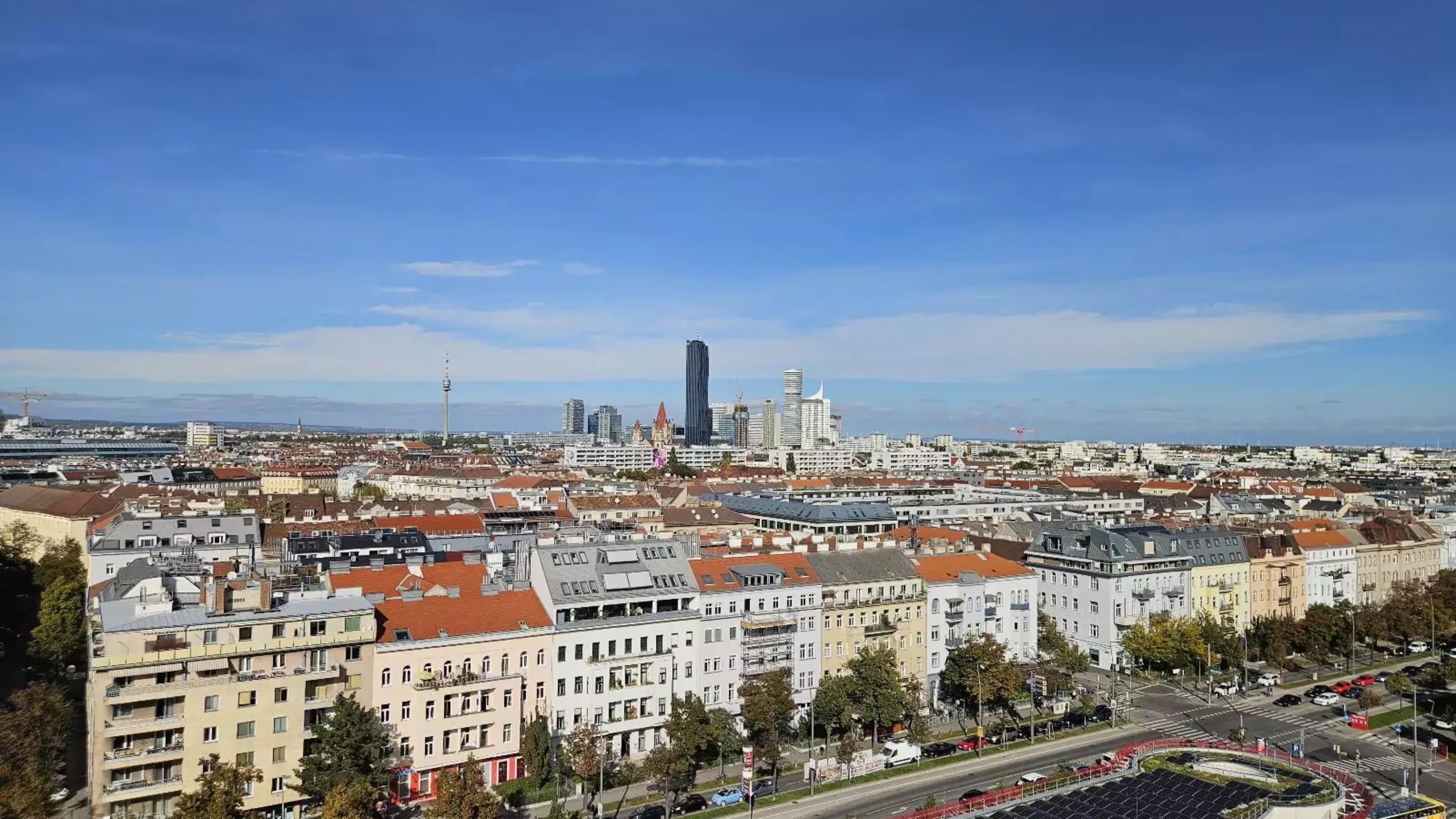 Ein Bild auf 5min.at zeigt den Ausblick über Wien.