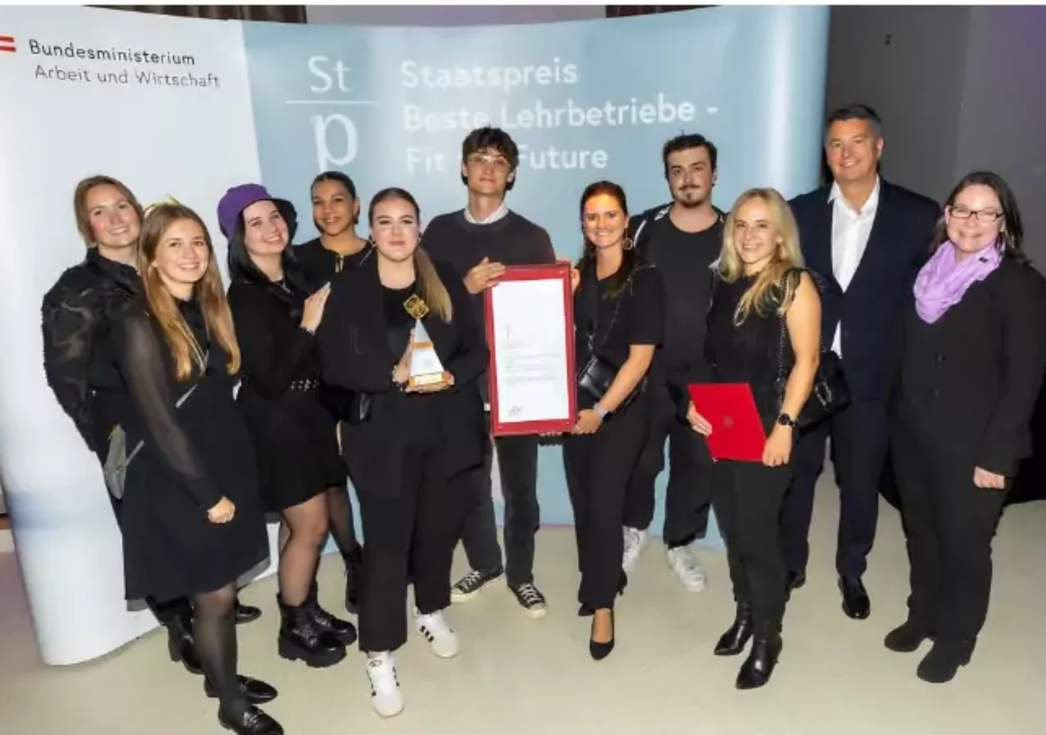 Das Bild auf 5min.at zeigt die Ehrung eines Grazer Unternehmens.