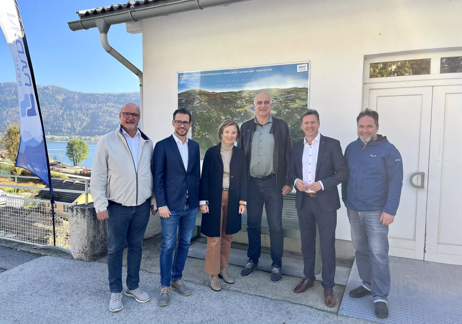 Das Bild auf 5min.at zeigt Politiker auf der Gerlitzen.